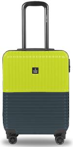 Nasher Miles Istanbul Hard-Sided ABS and PC Cabin Luggage Lime Green and Olive 20 inch |55cm Trolley Bag