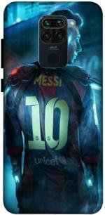 SARTOOLIYA Mi Redmi Note 9 Multicolor Plastic Messi Football Player Printed Water Proof Back Cover