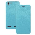 Heartly Lenovo Vibe K5 Plus Faux Leather Power Blue Back Case Cover