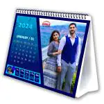 APPLE-the complete digital press customized desktop calendar 10 X 8 inch 12 pages 2024 personalized table calendar (Multicolor,)