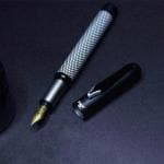 FIGO BLACK CHEQ FOUNTAIN PEN