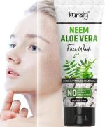 KURAIY Pure NEEM ALOE VERA Facial Cleanser Skin Cleansing Moisturizing Anti Acne Blackhead Remove Skincare Face Wash
