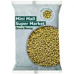 Minimall Super Market Unpolished Green Whole Moong/Moong sabut/Hesaru Bele/Payiru/Cheru Payaru 1 Kg