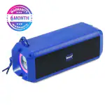 Woos Bluetooth Speaker, Bluetooth 5.3 Wireless Portable Speaker with 10W Stereo Sound, Party Speakers with Ambient RGB Light, 18-Hour Playtime, Speakers for Outdoors, Travel , Camping (Blue)