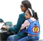 Magic Seat Premium Portable Seat Belt Children Motorcycle Harness - (Blue-Ironman)