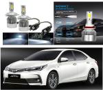 Feelitson White Car C6 H4 Compact Design 36W/3800Lm Led Headlight For Toyota Corolla Altis New (Pack Of 2)