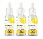 Vivaglo Vitamin C Brightening Anti-aging Radiant glow Hyperpigmentation Sun damage Skin firming Wrinkle reduction 90ML(Pack Of 3)