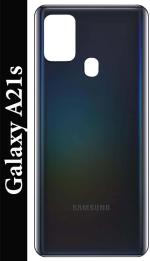 PURPLESAVVY Black Plastic Back Panel For Samsung Galaxy A21S