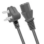 EBSB Computer Power Cable Cord for Desktops PC and Printers/Monitor SMPS Power Cable IEC Mains Power Cable (1.5M- Black)