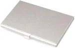 Stealodeal Silver Smart Steel Visiting 10 Card Holder (Set Of 1)