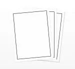 WAYTOBUY A4 60 Normal Quality Papers for Assignment Or Project with Rectangle Black Border and Thin Lines, One Side Ruled (Single Thin Line) for Students (70 GSM Normal Quality, 60 Sheets, WRB001)