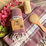 PIXEL HOME DECOR Light Maroon Cotton Bath Towe, 36X72 Inch