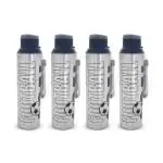 Dhara Stainless Steel Football Breeze 700 Leak Proof Sipper Water Bottle Blue 650ml Set of 4 Pcs | Easy to Carry | Rust Proof | BPA Free | Food Grade | Light Weight Water Bottle For Kids, Men & Women