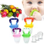 Koochie-Koo multicolor Silicone Food Pacifier Feeder Nibbler With mesh For Fruit And Veggie ,3-12 m,