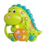QUALITIO Dinosaur Music Piano Toy Baby Rattles & Plush Rings Piano Toy.