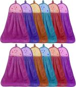 See Inside Microfiber 240 GSM Bath, Hand Towel Set  (Pack of 12)