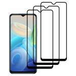Kite Digital Vivo Y55 (5G) (Black) Tempered Glass Screen Protector with Edge to Edge Coverage and Easy Installation Kit (Pack of 3)