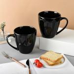 VAGHASIYA ENTERPRISE 6 PCS Black Shine Abstract and Classic Ceramic Tea/Coffee/Milk Mug Cup 100ML Left Tea Cup Novelty Coffee Cup Idea Gift for Men Women Office Work Ceramic black tea set Serving Opal Cup for Soup , Cappuccino, Latte, Green Tea