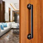 LAPO BONN Door Handles for Main Door/ Main Door Handle/Door Hardware(12 inches, Black Finish)