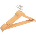 Sgr Handicrafts - Wooden Hanger for Clothes Hanging | Hangers for Wardrobe and Cupboard | Non-Slip Bar - Pack of 18
