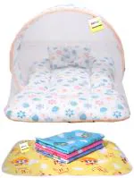 Kwitchy New Born Baby Mosquito Net Bed With Bed Protector