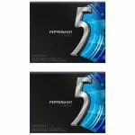 Wrigley's 5 Cobalt Peppermint, Sugar Free Gum, 15 Sticks, 2 x 40.5 g