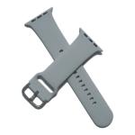 RUPELIK (Metal Lock 49mm Strap Grey) Soft Silicone Strap Apple iWatch Series Ultra 8,7,6,5,4,3,2,1/SE Compatible For 49mm/45mm/44mm/42mm Smart watch Strap (Grey)