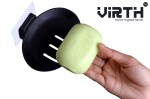 Virth Soap Dish ABS Adhesive Waterproof Soap Stand for Kitchen, Bathroom