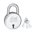 Link 50mm New Round Lock| 50, 000 Key Combinations| Steel Body| Iron Liver| Double Locking | 2 yr warranty