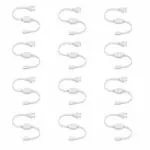 RG7 White 220V AC Rope Light Connector for LED, SMD 2835-120 (Pack of 12)
