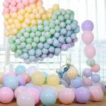 Crackles Pastel Rubber Balloons For Birthday Party and other Party Decoration (Pack Of 100 pcs)