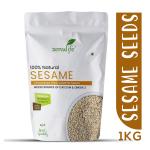Zenulife Natural White Sesame Seeds 1Kg