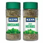 Keya 33 gm Mixed Herbs Combo| Oregano (10 Gm) | Mixed Herbs (23 Gm) | Glass Bottle| Premium Herbs