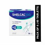 Shelcal Calcium + Vitamin D3 For Strong Bones | India'S No.1 Doctor'S Prescribed Tablets (4 X 15 Units)