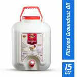 Nakoda Filtered Groundnut Oil | Filtered Mungfali Ka Tel | Filtered Peanut Oil- 15Liter