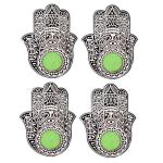 Craftfry Diya Handmade Designer for Home Decoration Diwali Set of 4 (Wax Included) (Design 3)