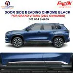 FALCON CAR DOOR SIDE BEADING IN CHROME & BLACK FOR GRAND VITARA 2022 ONWARDS