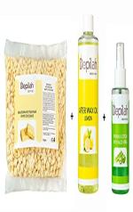 DEPILAH Brazilian White Chocolate Hot Film Wax, After Wax and Prewax Lotion 850 ml 23.1 x 20 x 8 cm