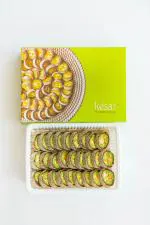 Kesar Sweets| Kaju Anjeer Roll Sweet| Anjeer Kaju Ki Barfi| Sweets Roll Cake (400 GMS), Pure Desi Ghee Mithai, Homemade Sweets Gifts Pack for Family, Friends & Staff