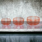 Youandhome.in Multi Purpose Home & Kitchen Round Wire Basket Set of 3 Pc. - Red