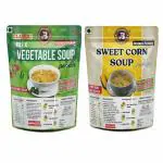 Brewlab Combo Of Mix Veg & Sweet Corn Soup Powder Mix Just Add Hot Water Instant Premix (Pack of 2, 100 g)