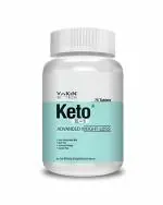 Vokin Biotech Keto Advanced Weight Loss Formula XL to S with Green Tea + Garcinia Cambogia + Green Coffee 75 Tablets