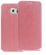 Heartly Samsung Galaxy S6 Faux Leather Pink Back Case Cover