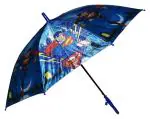 CHAATEWALA Multicolor Cartoon Printed Nylon Satin Superman Umbrella (48.3 x 61 x 12.7 cm)