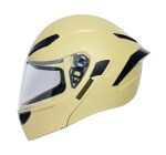 Spark Minda Valor ISI Certified Full Face Flip Up Helmet For Men & Women With Clear Visor (L 580mm, Desert Storm)