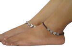 Mewow Trends Fluttering Fairies Adjustable Alloy Anklet (Pair of 2)