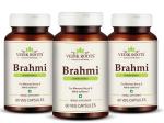Vedikroots Brahmi Capsules For Support Memory, Stress & Brain Tonic, 60 Capsules (Pack of 3)
