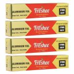 Freshee 59mtr Aluminium Foil Roll for Baking Silver Foil Roll for Cooking Food, Pack of 4