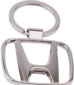 Blue Aura Mapple Silver Metal Honda Key Chain