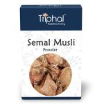 TRIPHAL Semal Musli Churna (400g) - Natural and Pure - Edible Grade Semal Musli Powder